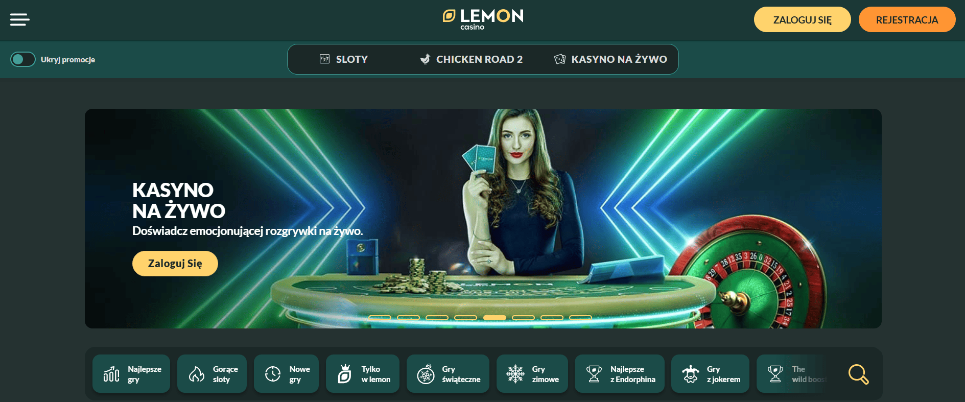 Lemon Casino – oficjalna strona kasyna online Polska